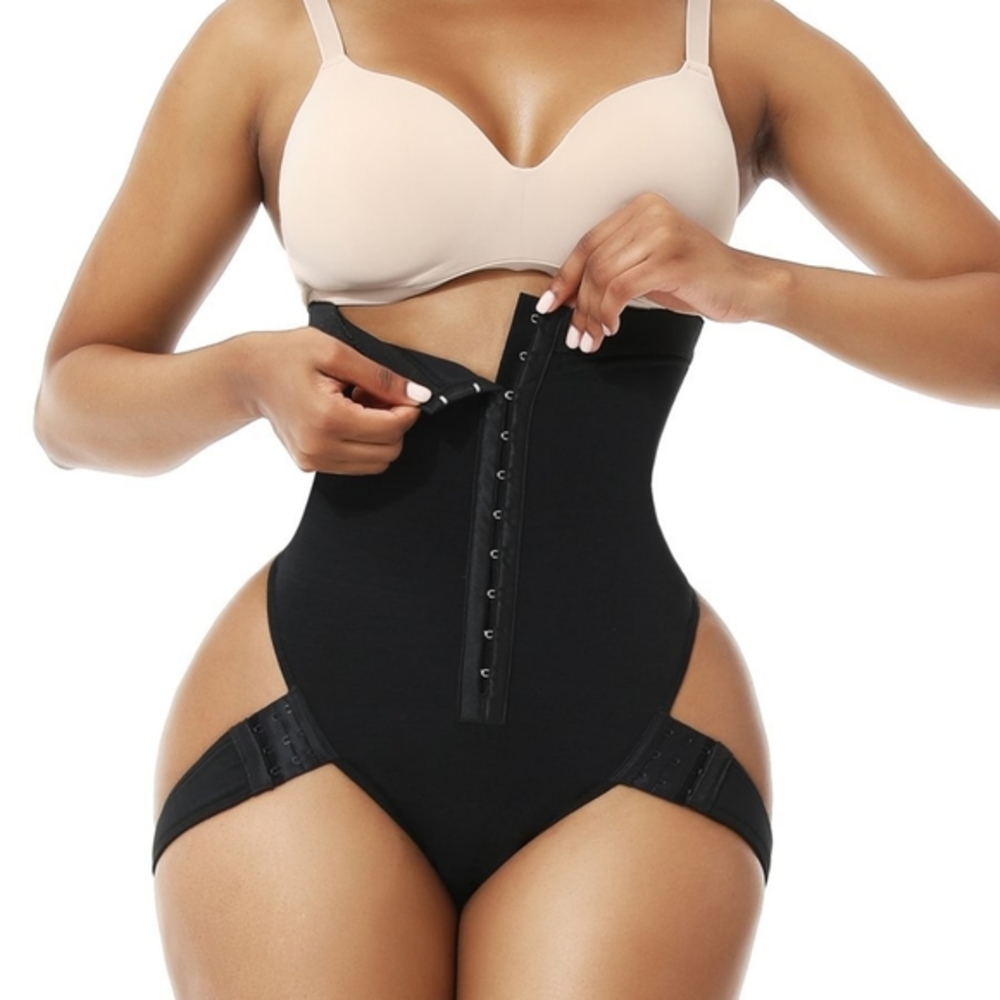 Waist trainer with butt lifter Black S-3x